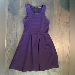 Perfect purple/eggplant a line dress with zipper